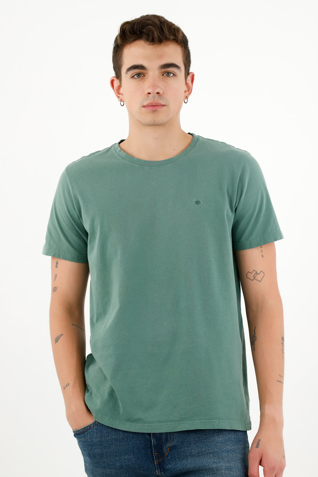 Camiseta verde para hombre