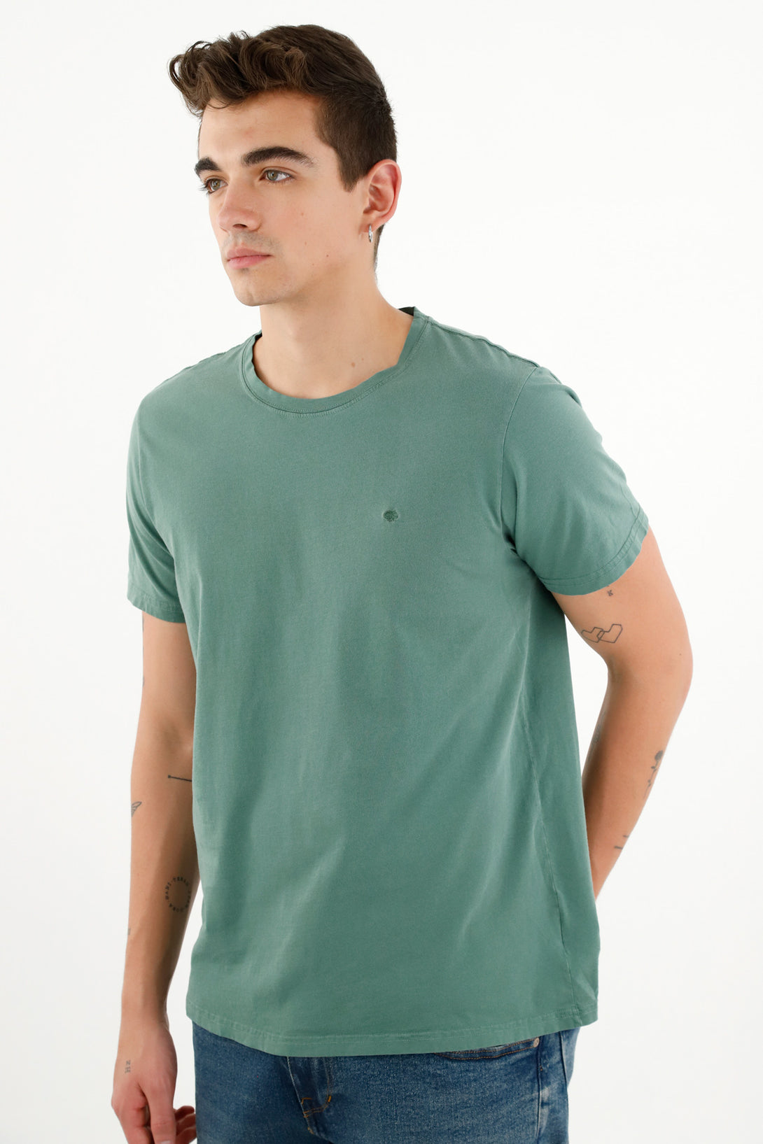 Camiseta verde para hombre