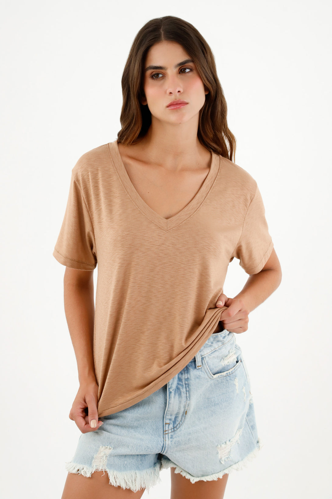 Women's Basic Brown T-Shirt