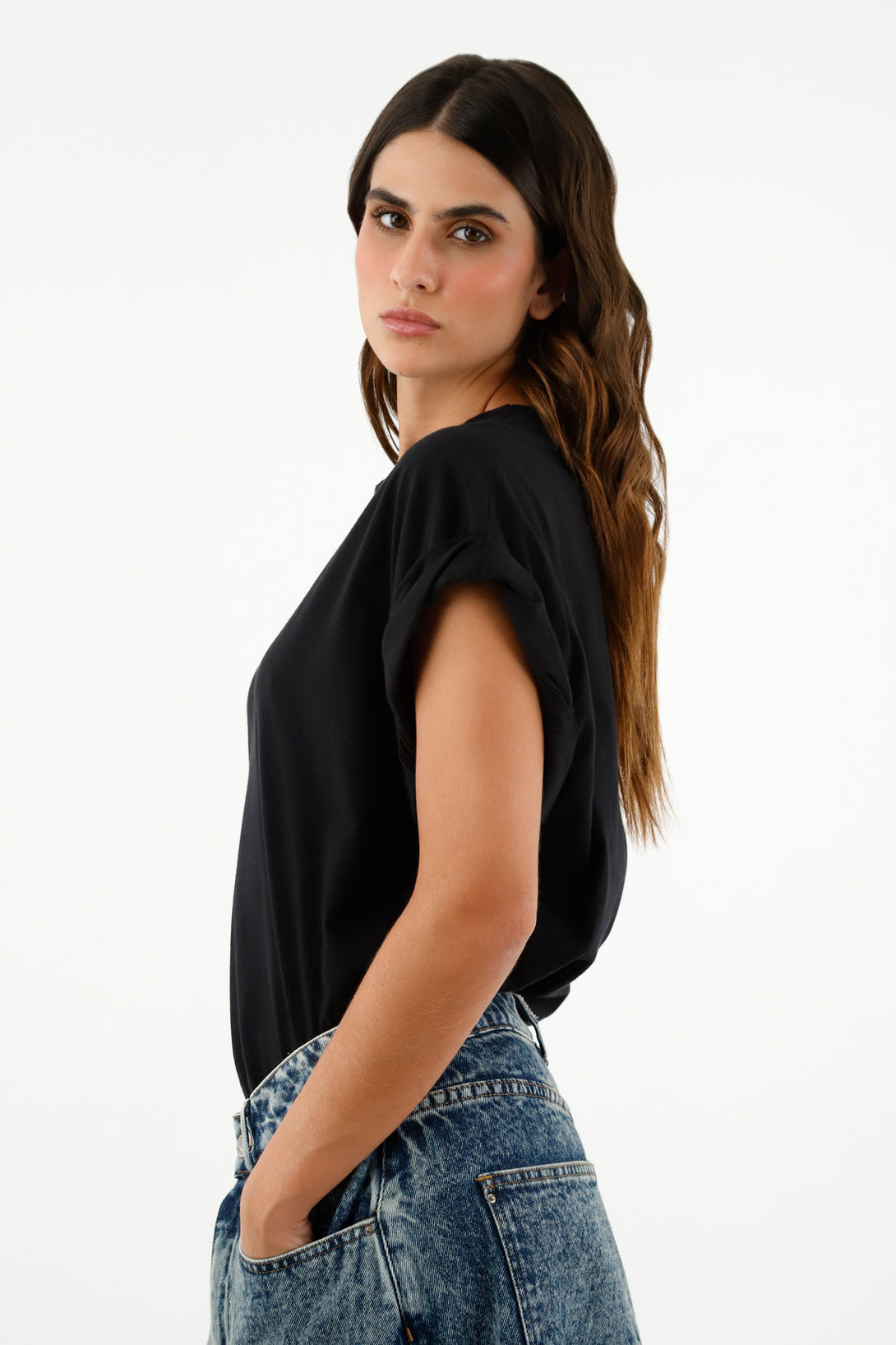 Women's Basic Black T-Shirt