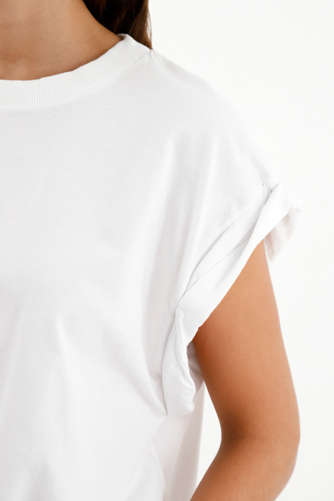 Camiseta básica blanca para mujer