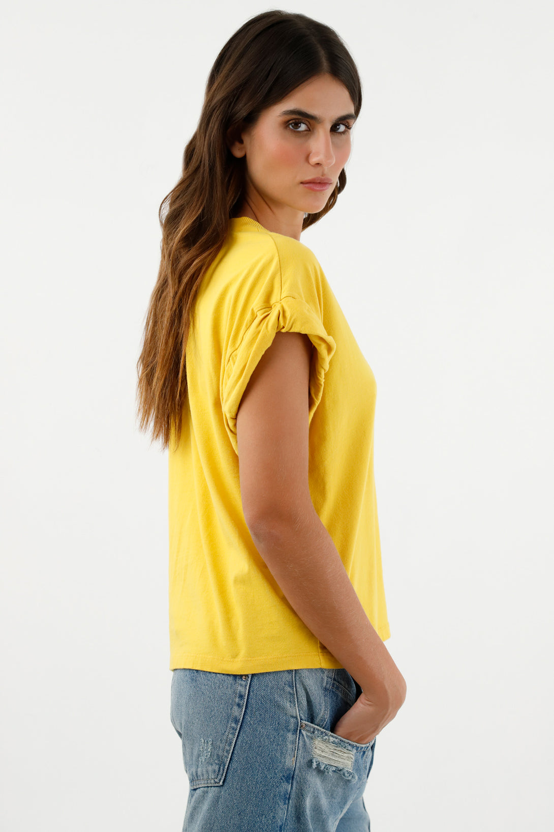 Women's Basic Yellow T-Shirt