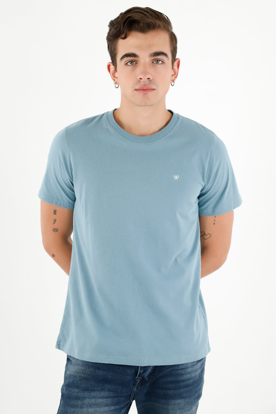 Men's Blue Short-Sleeve T-Shirt