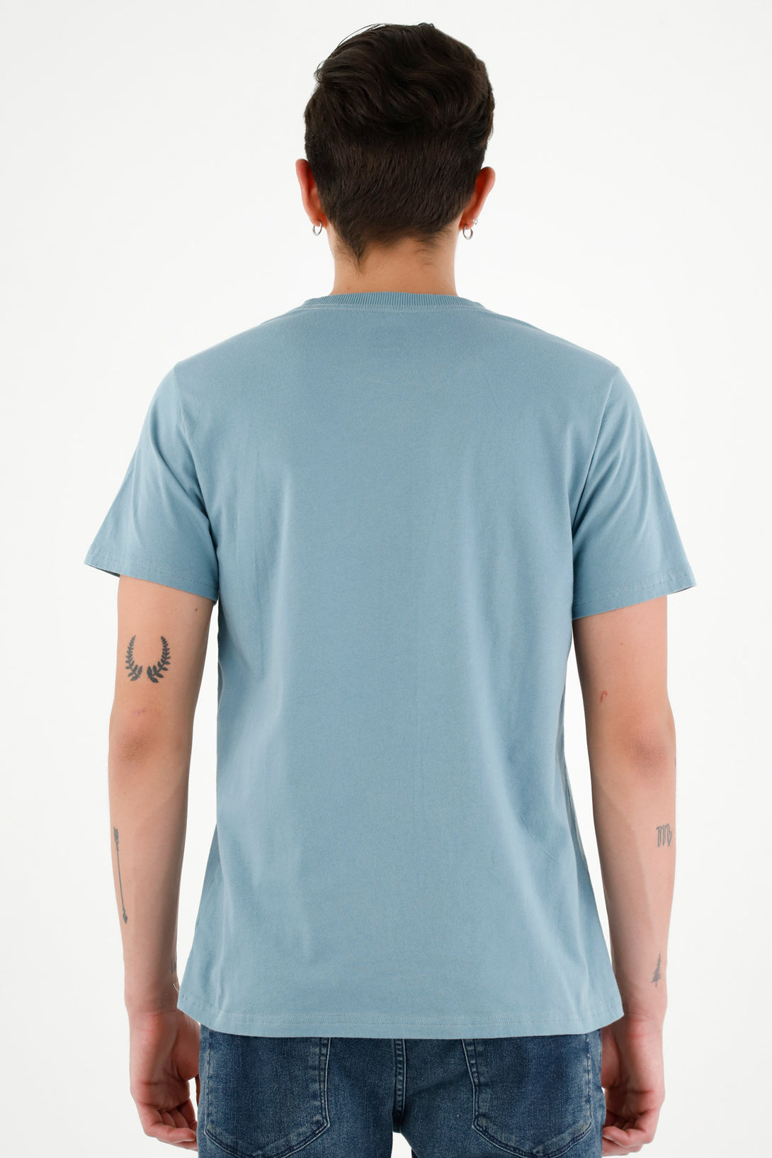 Men's Blue Short-Sleeve T-Shirt