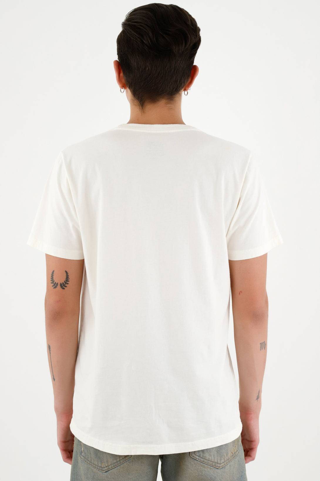 Men's Short Sleeve Beige Tee