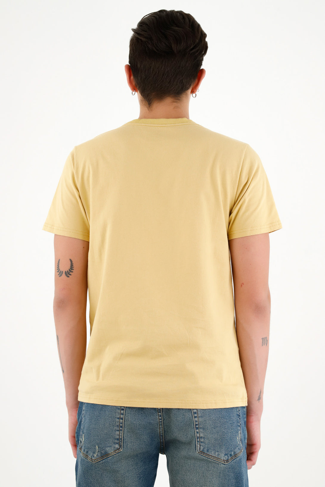 Men's Short Sleeve Yellow Tee