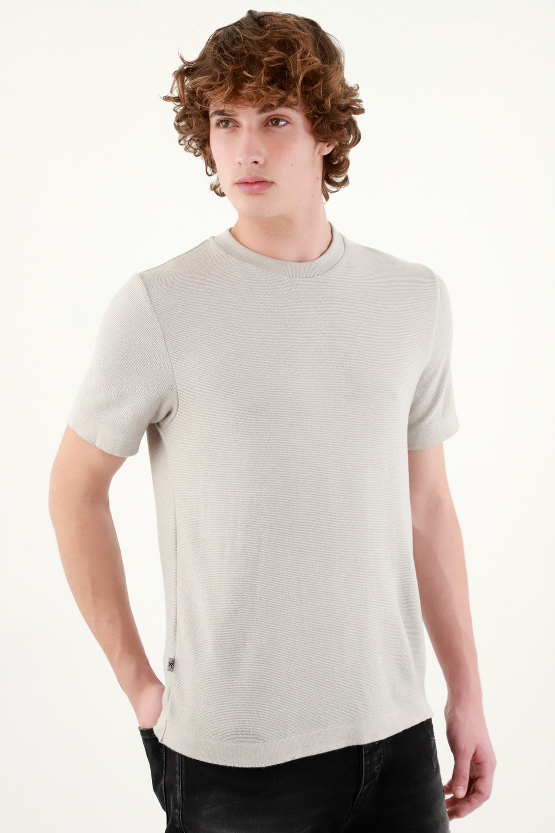 Men's Gray Short Sleeve T-Shirt