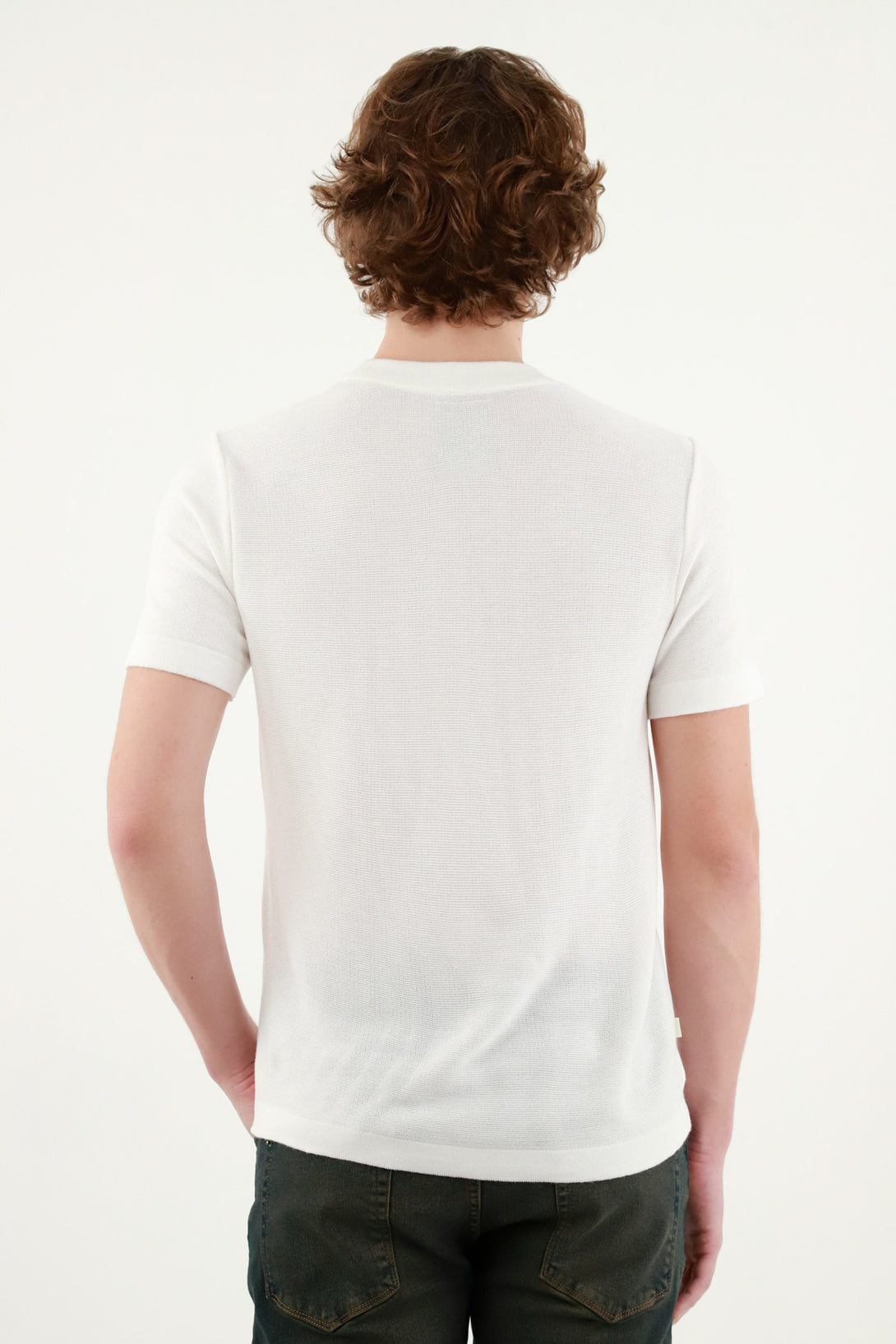 Men's Short Sleeve Beige Tee