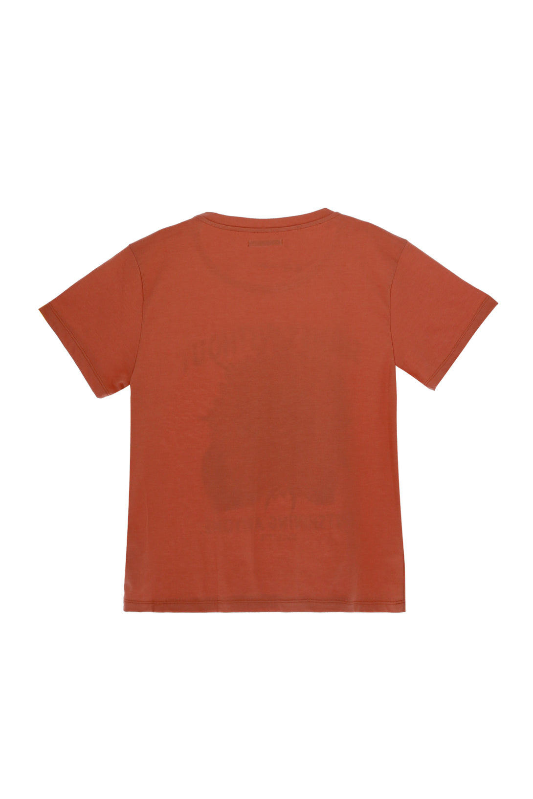 Camiseta básica naranja para mujer