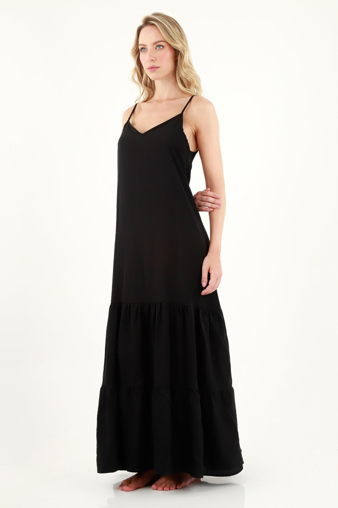 Women's Black Long Dress