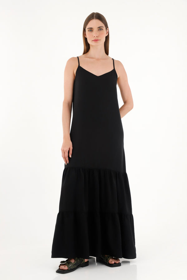 Women's Black Long Dress