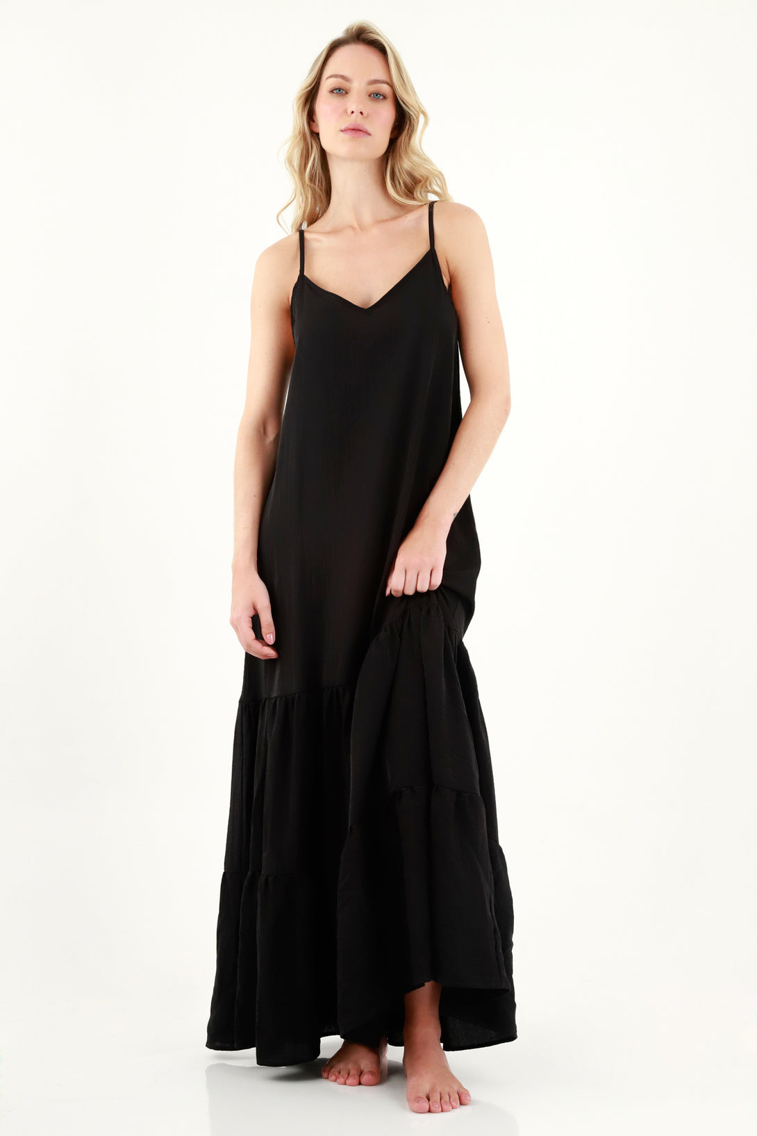 Women's Black Long Dress