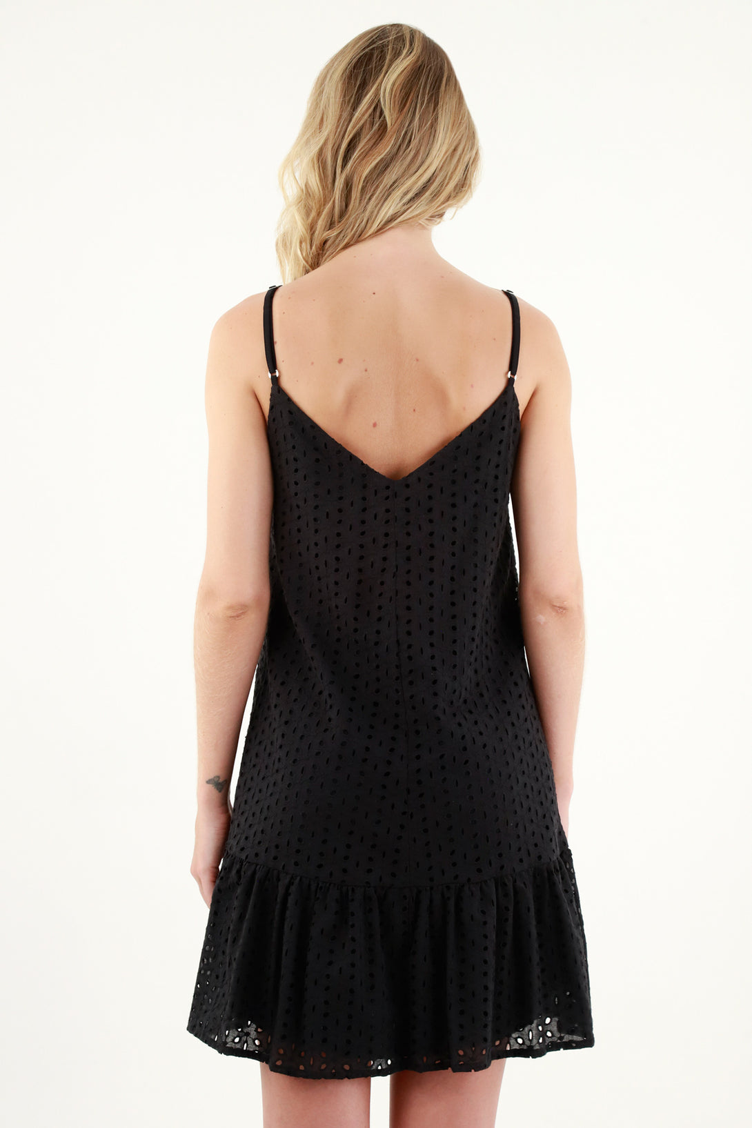 Women's Black V-Neck Dress