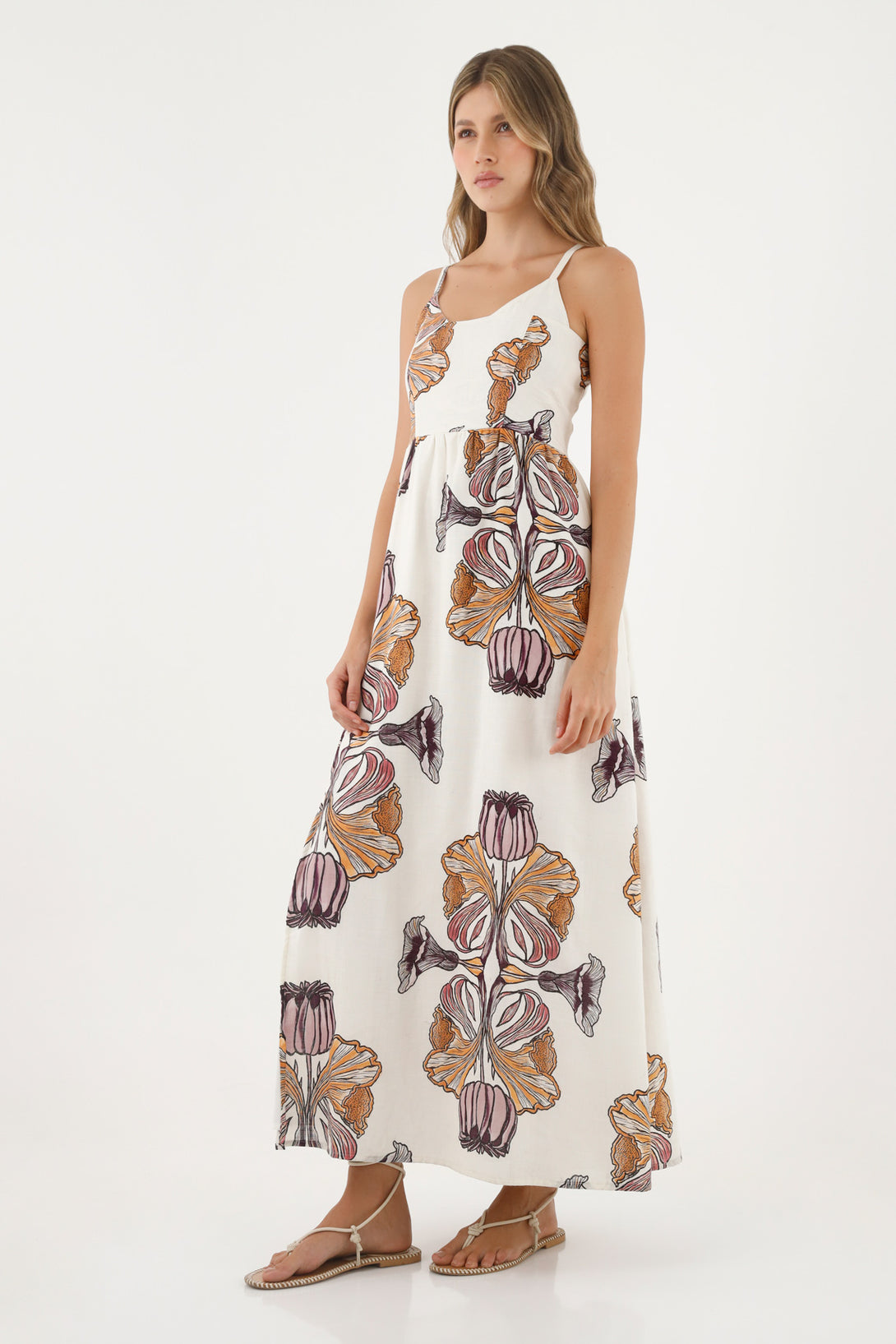 Women's Long Printed Dress