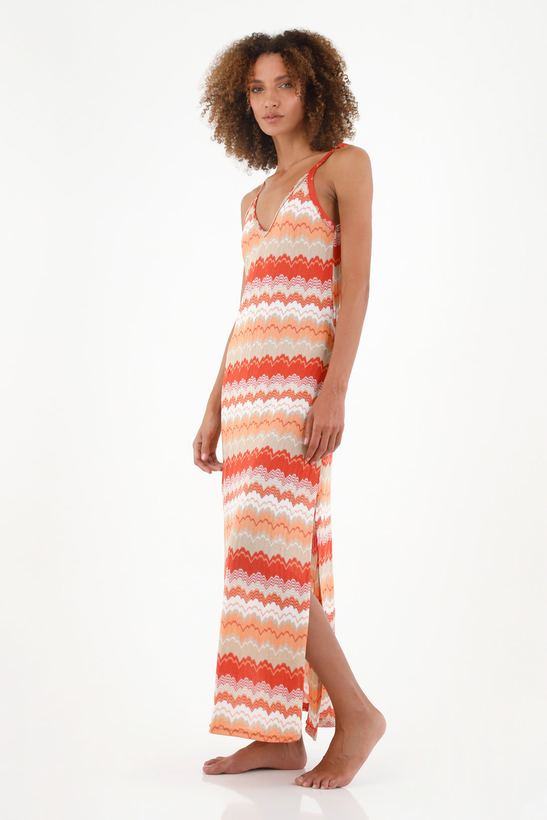 Women's Multicolor Woven Look Dress