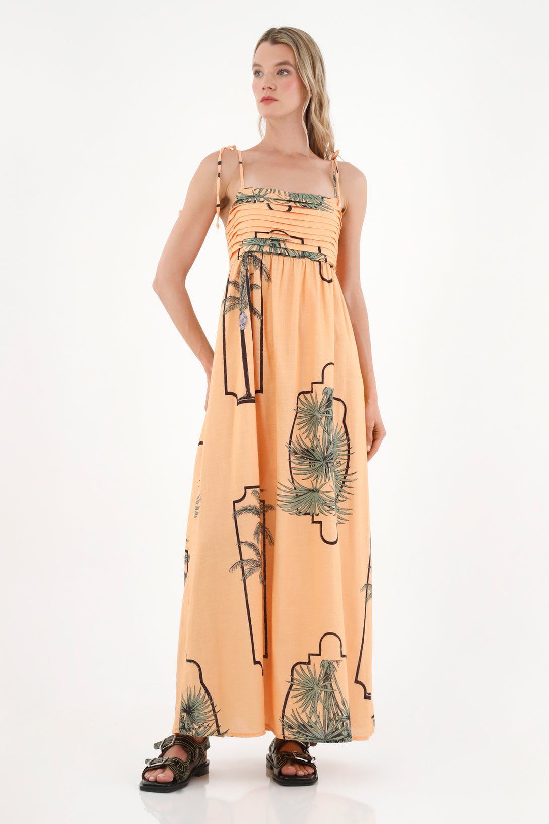 Women's Long Printed Dress