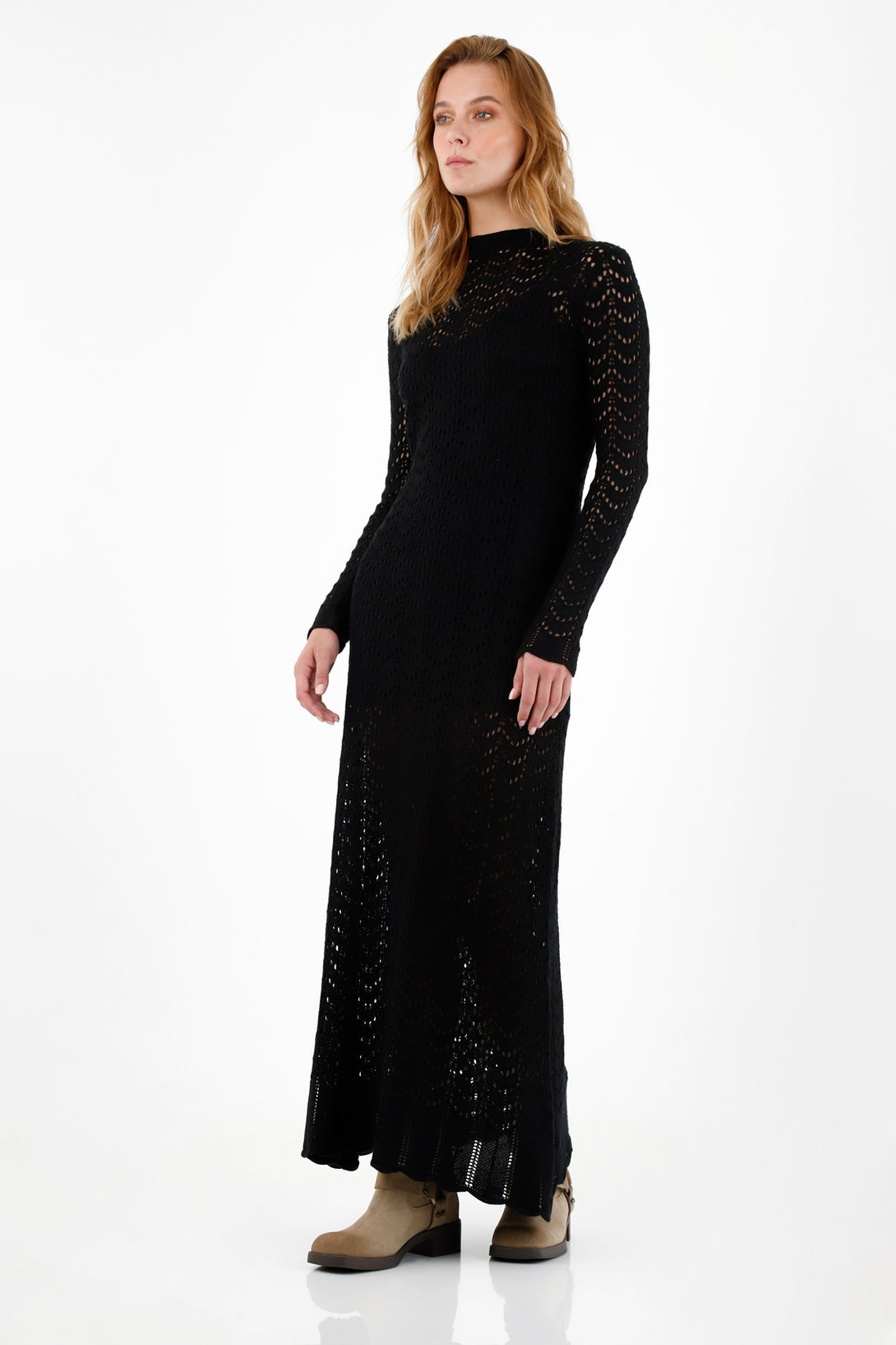 Women's Black Knit Dress