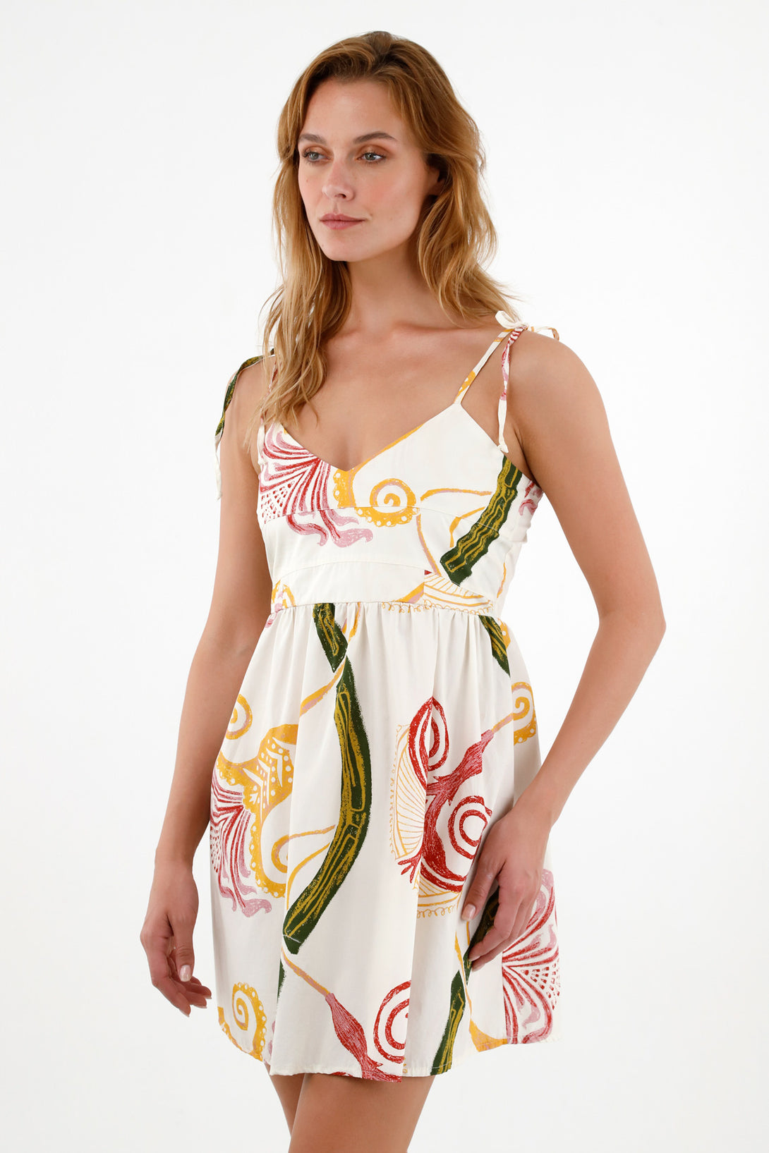 Women's Strappy Printed Dress