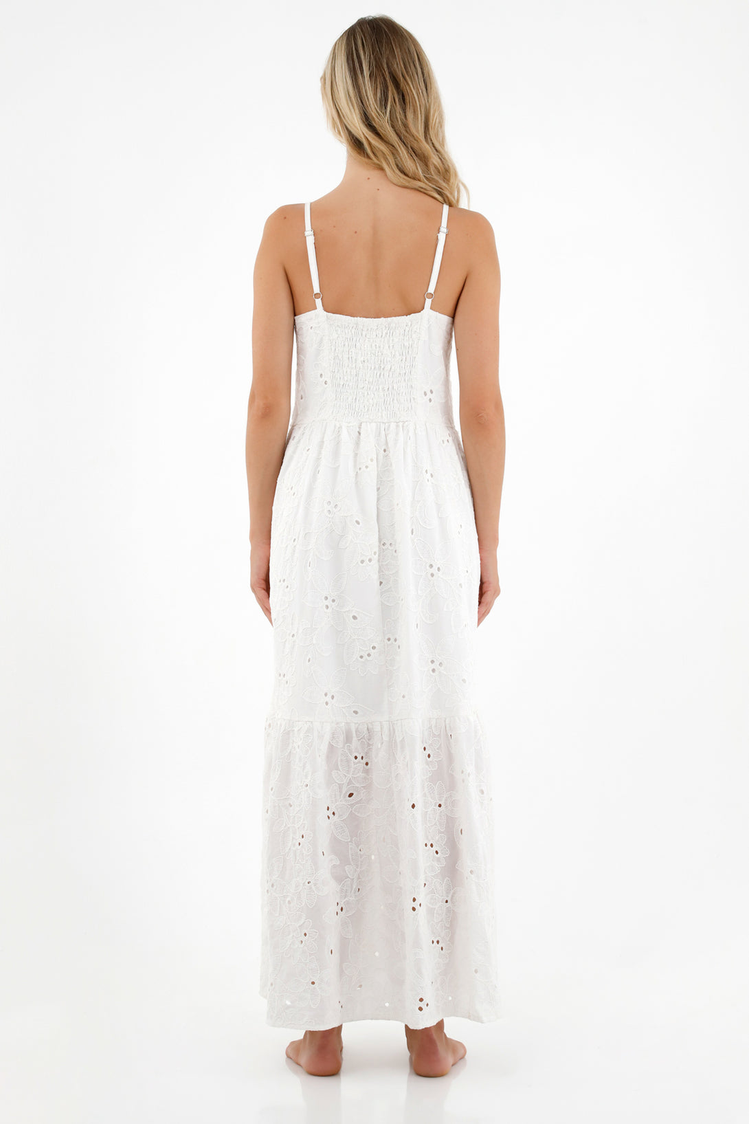 Women's White Eyelet Dress