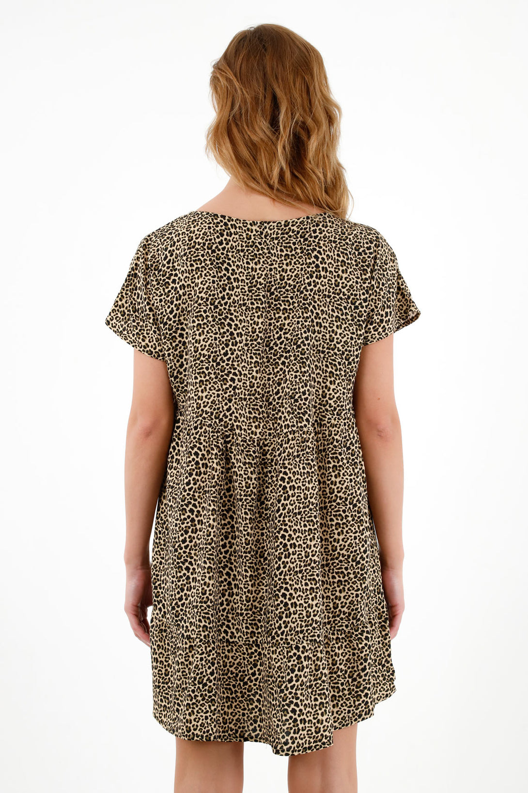 Women's Short-Sleeve Printed Dress