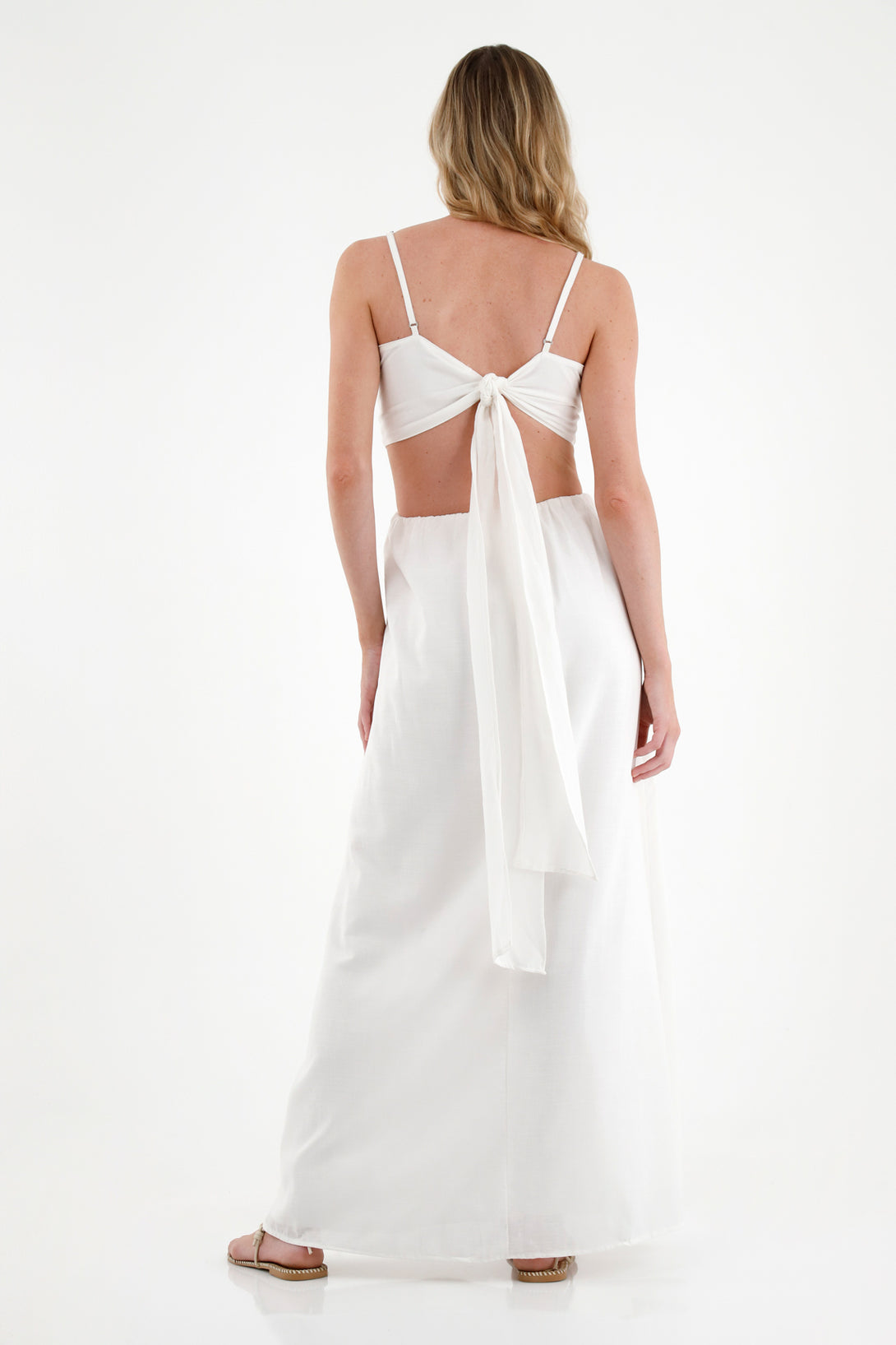 Women's Off-White Dress with Openings