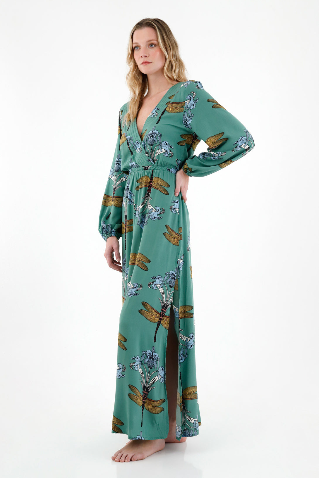 Women's Long Printed Dress