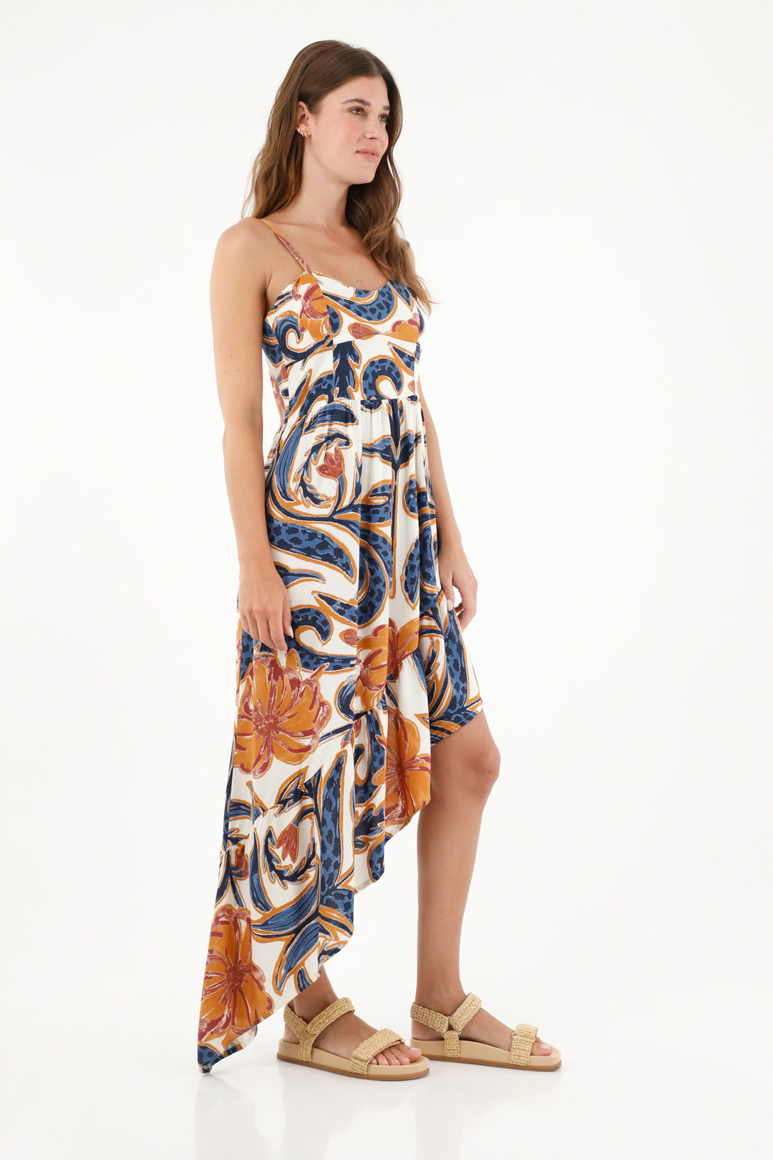 Women's Strappy Printed Dress