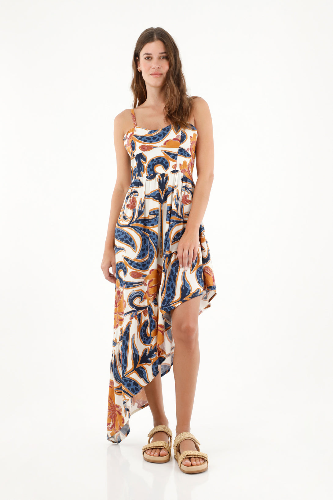 Women's Strappy Printed Dress