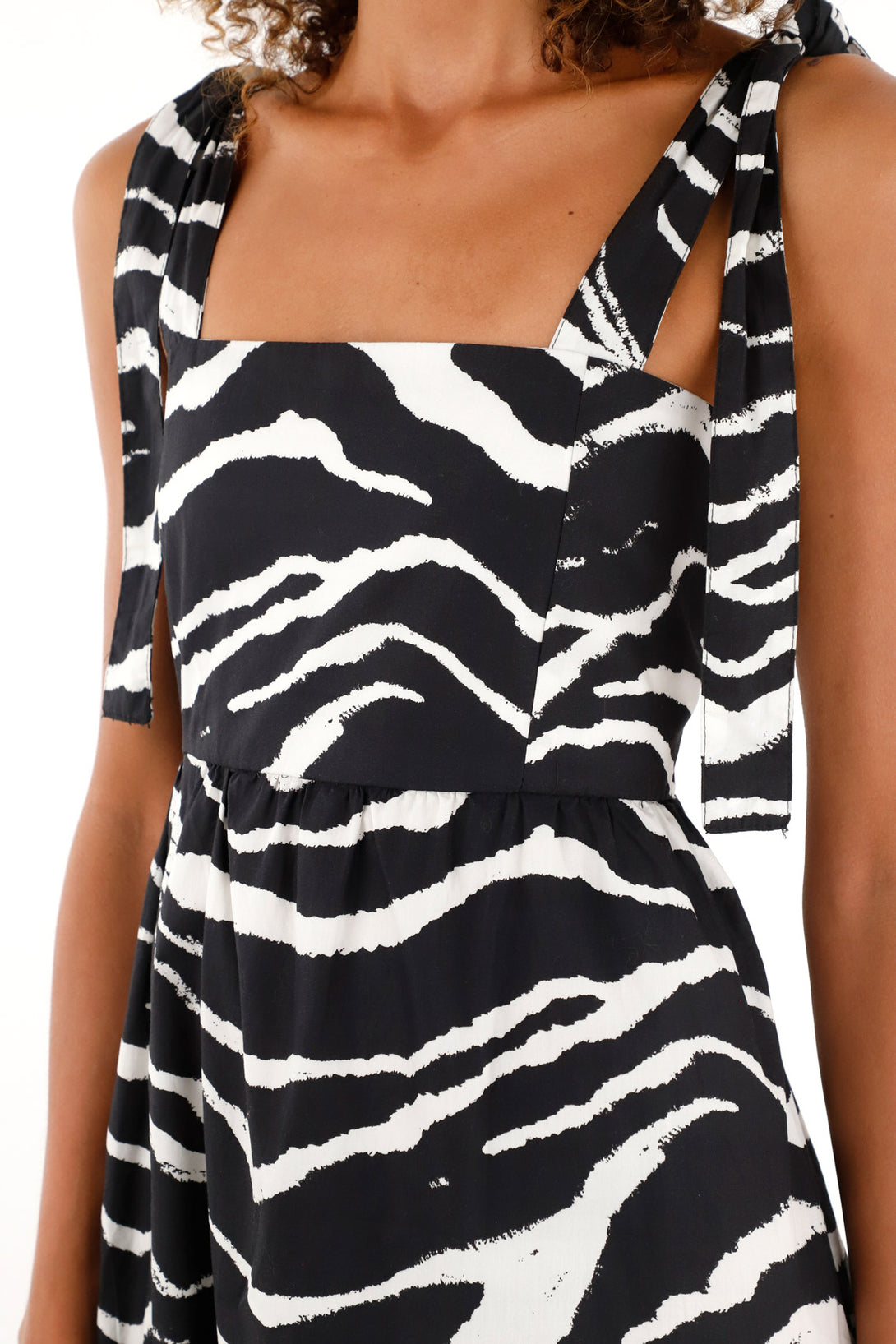 Women's long animal print dress