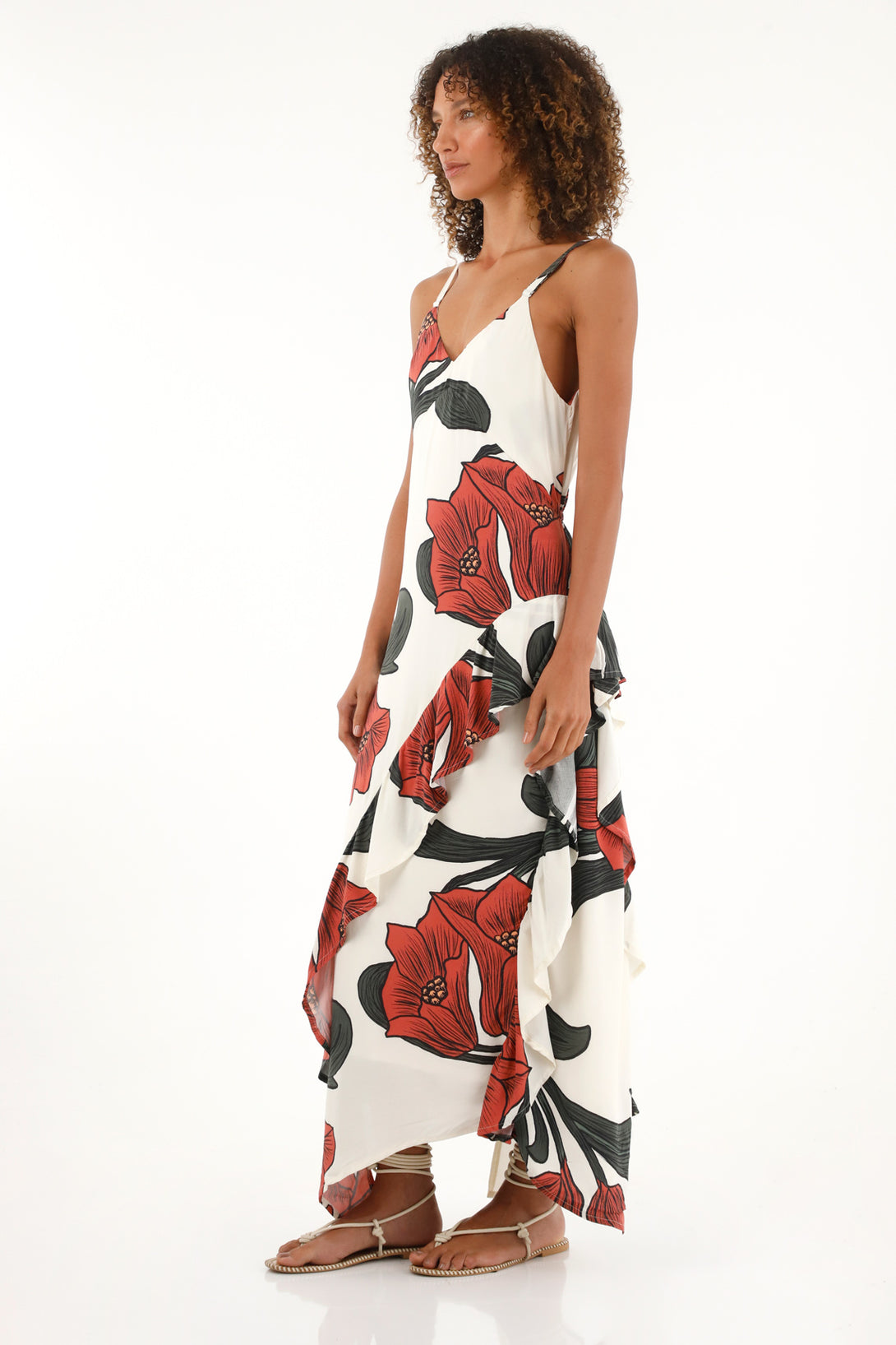 Women's bolero-print dress