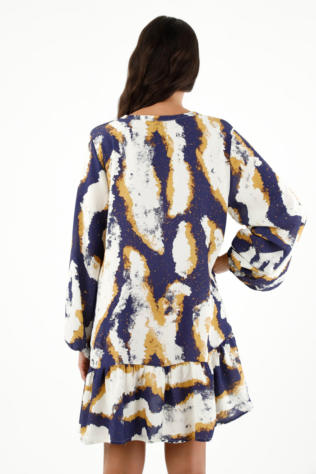 Women's Long Sleeve Printed Dress