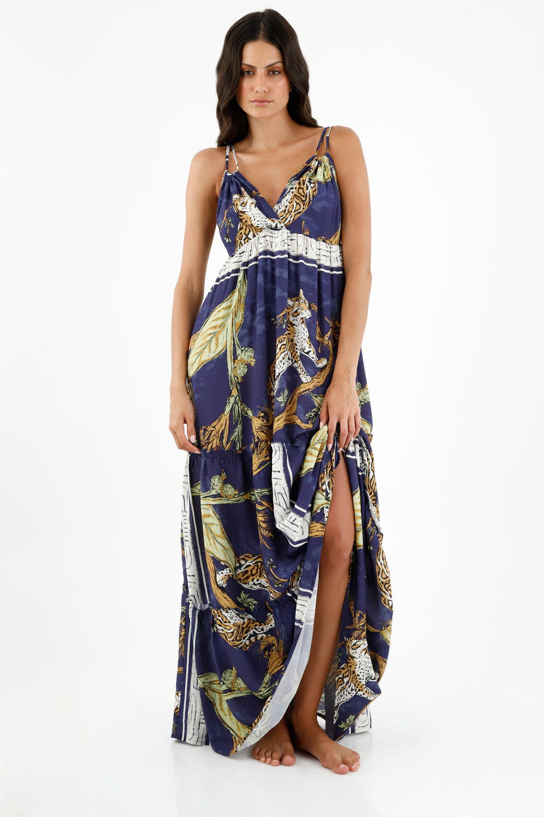 Women's Jaguar Print Long Dress