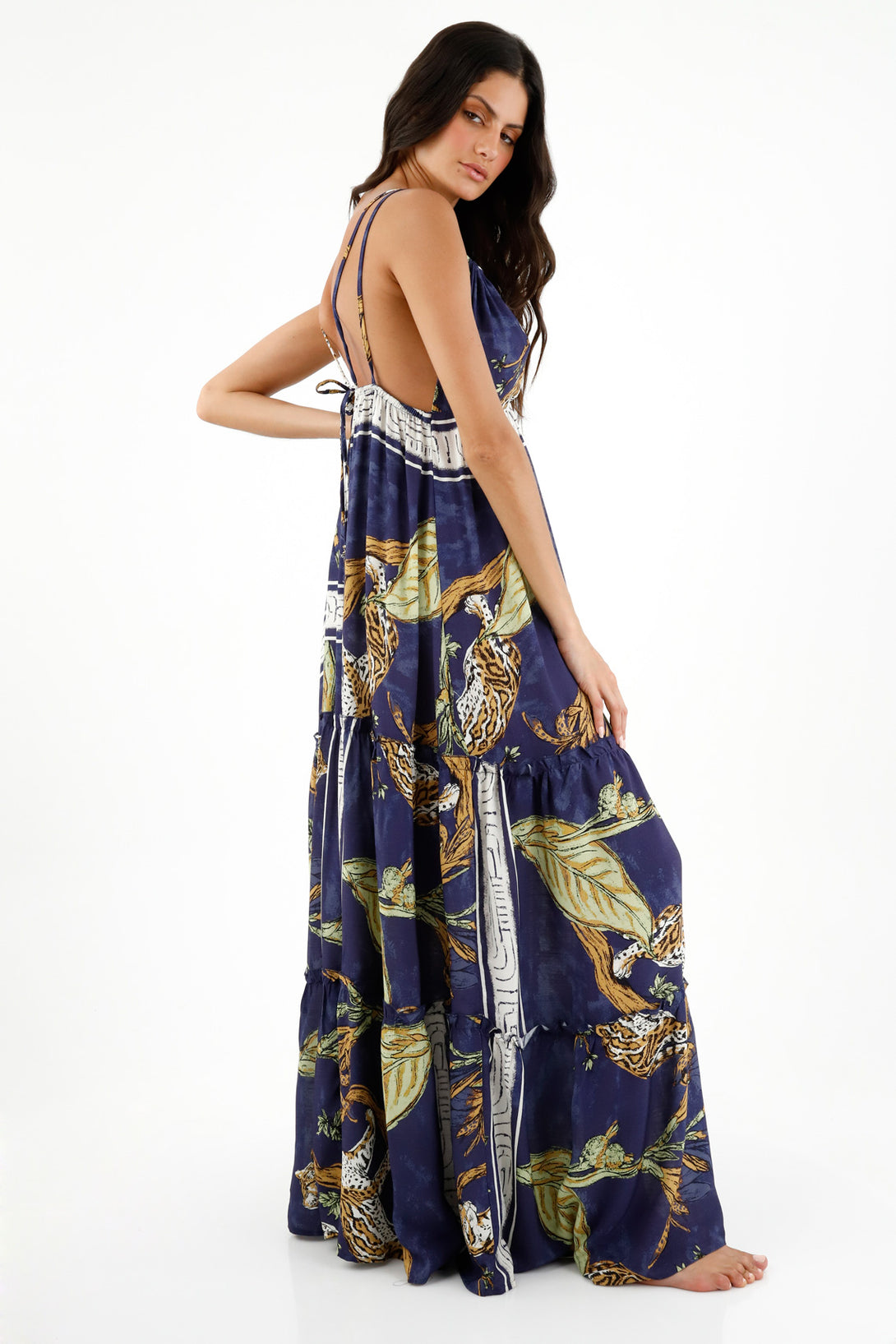 Women's Jaguar Print Long Dress